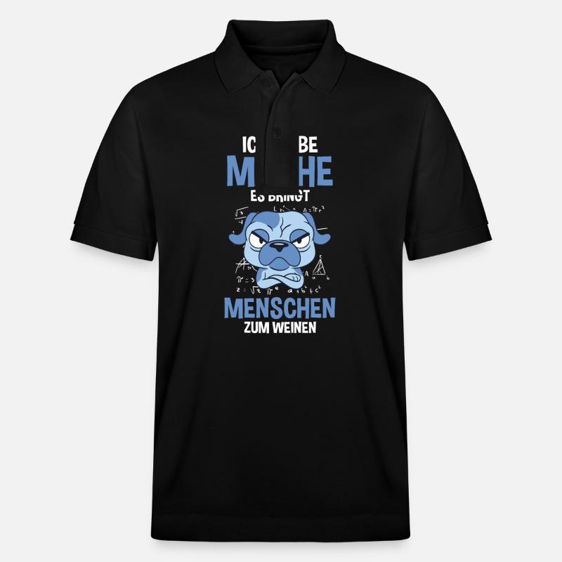 Mathematik Mathe Hund - Stanley/Stella Unisex Bio-Poloshirt PREPSTER - Schwarz