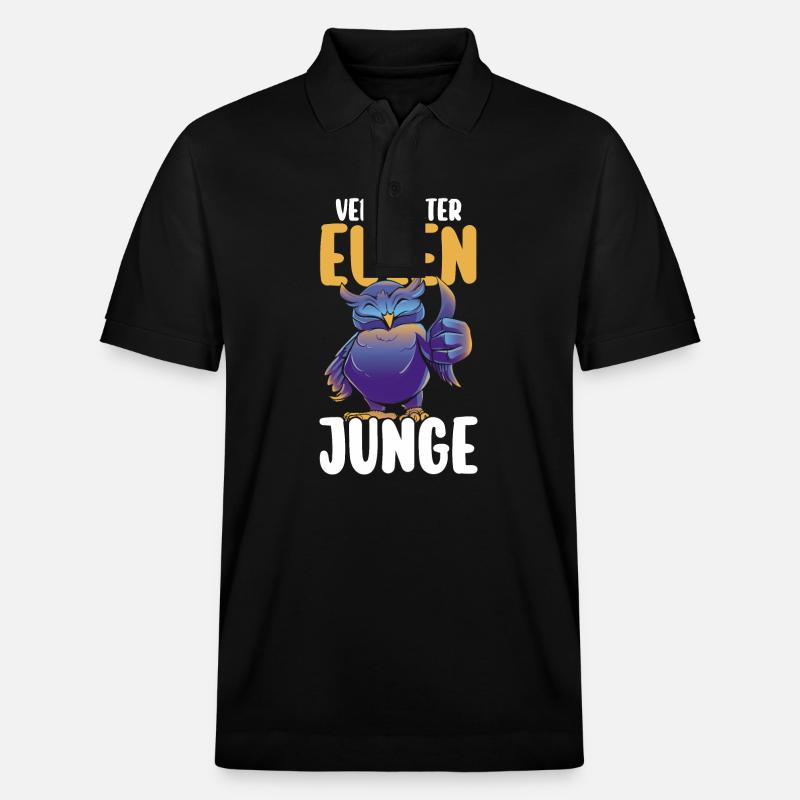 Eulen - Stanley/Stella Unisex Bio-Poloshirt PREPSTER - Schwarz