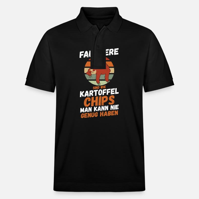 Faultier - Stanley/Stella Unisex Bio-Poloshirt PREPSTER - Schwarz
