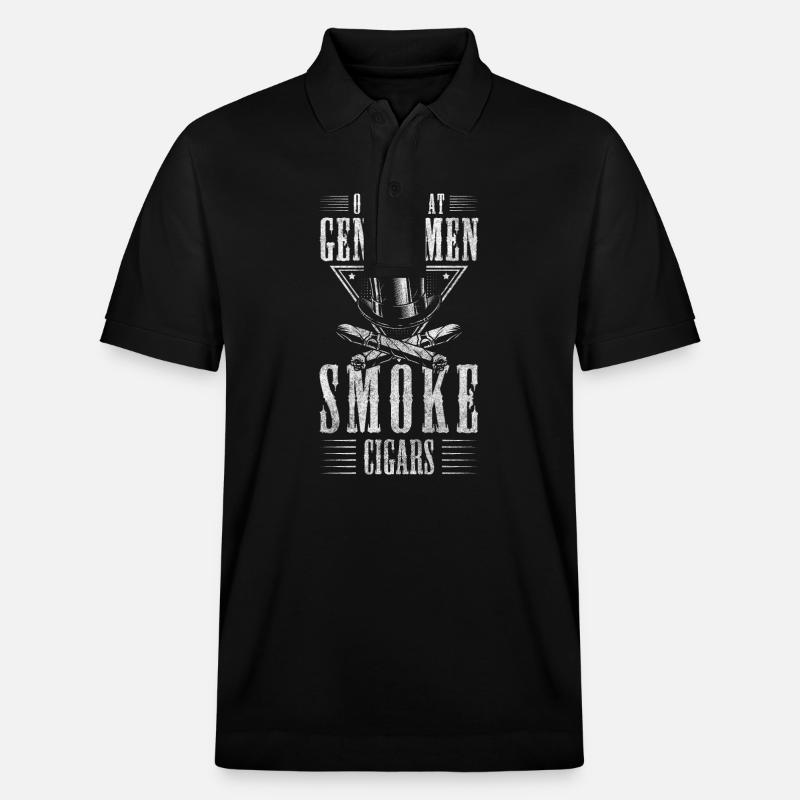 Pause cigarette Addict - Polo PREPSTER bio Stanley/Stella Unisexe - noir
