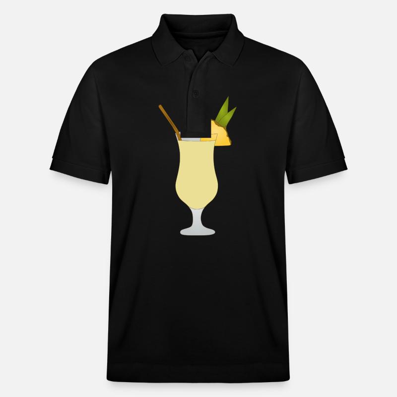 Pina Colada - Polo PREPSTER bio Stanley/Stella Unisexe - noir