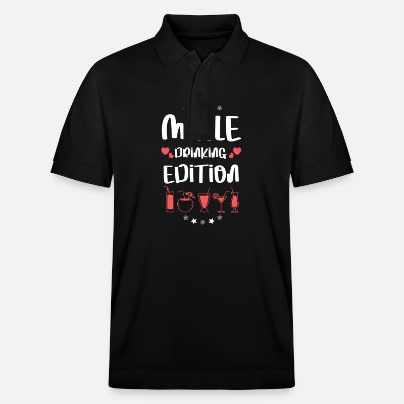 Malle Drinking Team - Stanley/Stella Unisex Bio-Poloshirt PREPSTER - Schwarz