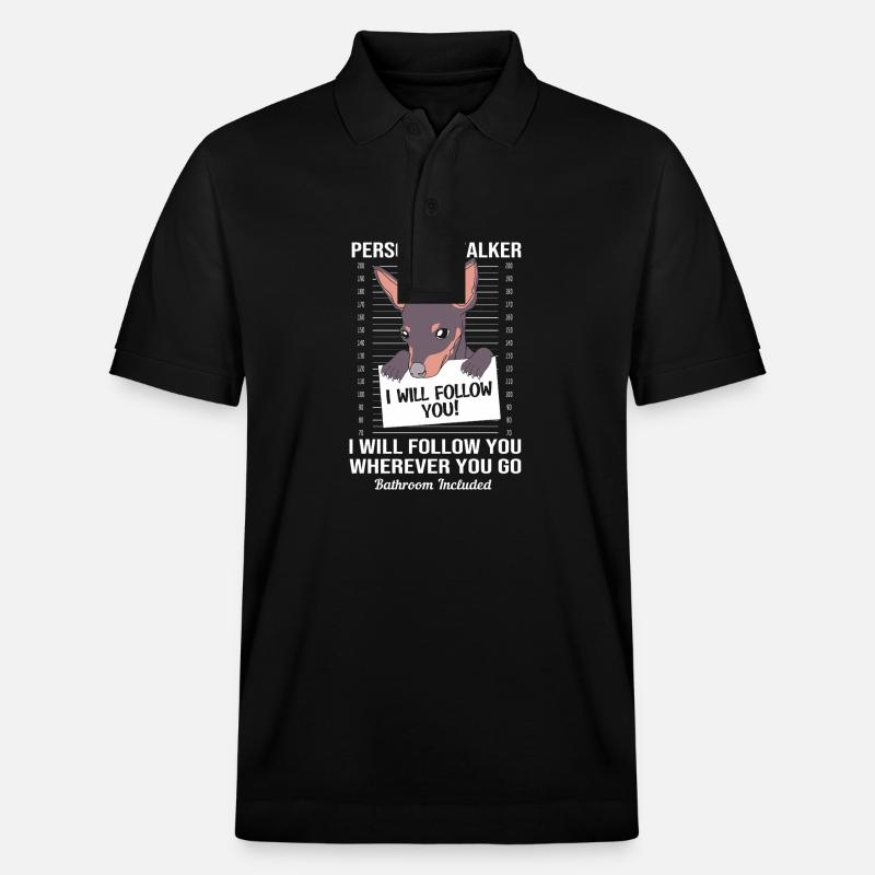 Zwergpinscher - Stanley/Stella Unisex Bio-Poloshirt PREPSTER - Schwarz