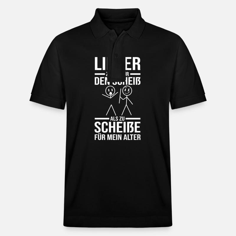 Trop vieux pour cette merde - Polo PREPSTER bio Stanley/Stella Unisexe - noir