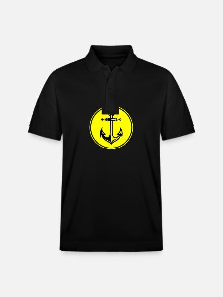 Anchor Harbor Icon - Stanley/Stella Unisex Organic Polo Shirt PREPSTER - black
