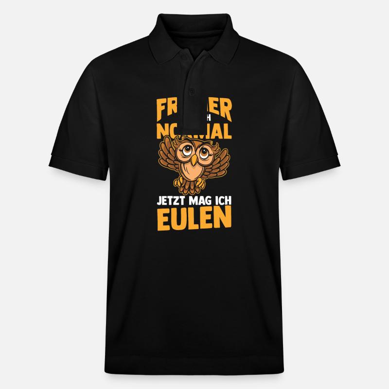 Eulen - Stanley/Stella Unisex Bio-Poloshirt PREPSTER - Schwarz