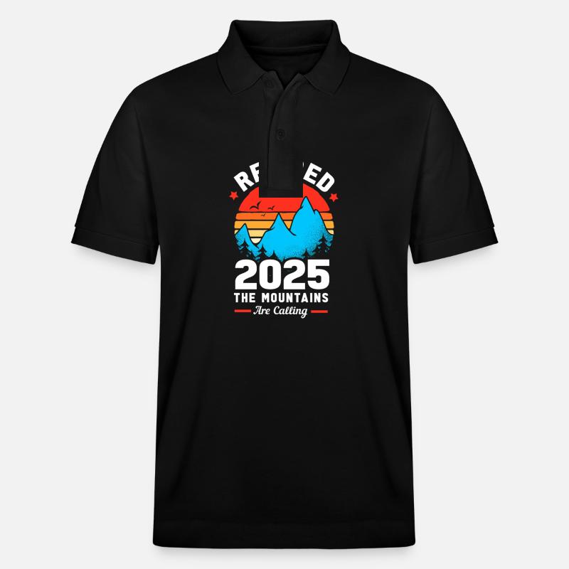 Retraite 2025 Retraité Pension Retraité - Polo PREPSTER bio Stanley/Stella Unisexe - noir