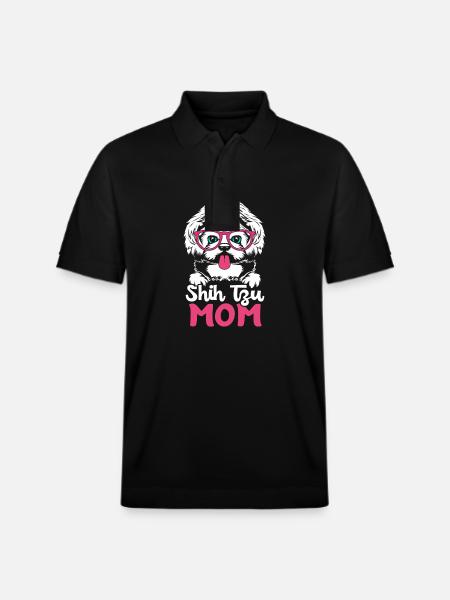 Shih Tzu - Stanley/Stella Unisex Organic Polo Shirt PREPSTER - black