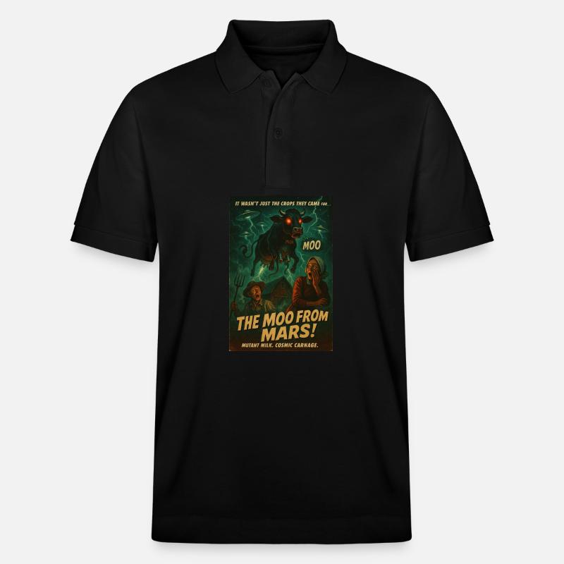 Le Moo de Mars - Polo PREPSTER bio Stanley/Stella Unisexe - noir