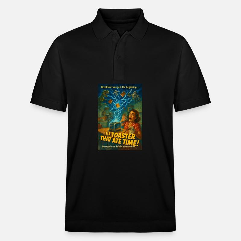 Zeitfresser Toaster (The Toaster That Ate Time) - Stanley/Stella Unisex Bio-Poloshirt PREPSTER - Schwarz