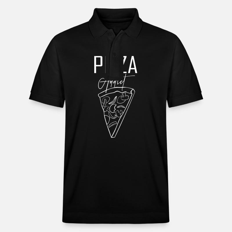 Pizza addict - Stanley/Stella Unisex Bio-Poloshirt PREPSTER - Schwarz