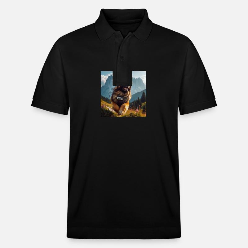 Leonberger Kunst - Stanley/Stella Unisex Bio-Poloshirt PREPSTER - Schwarz
