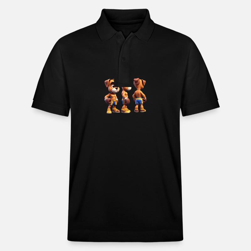 Bär Boxer - Stanley/Stella Unisex Bio-Poloshirt PREPSTER - Schwarz