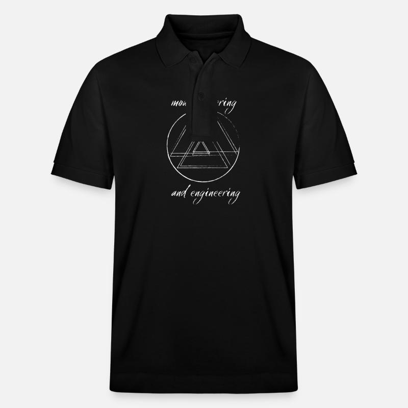 Mountains / Mountaineering and Engineering - Stanley/Stella Unisex Organic Polo Shirt PREPSTER - black