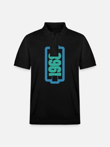 Born in 1968 - Stanley/Stella Unisex Organic Polo Shirt PREPSTER - black