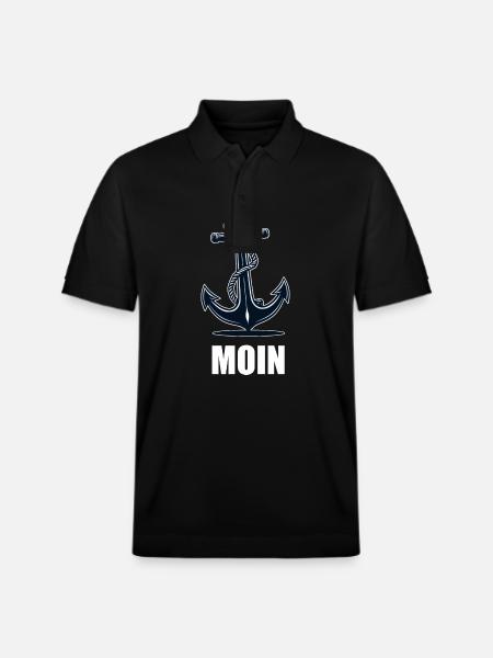 Moin Anker - Stanley/Stella Unisex Bio-Poloshirt PREPSTER - Schwarz