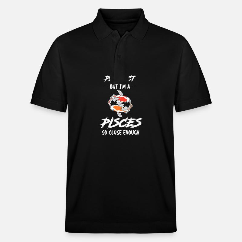 Signe du zodiaque Poissons - Polo PREPSTER bio Stanley/Stella Unisexe - noir
