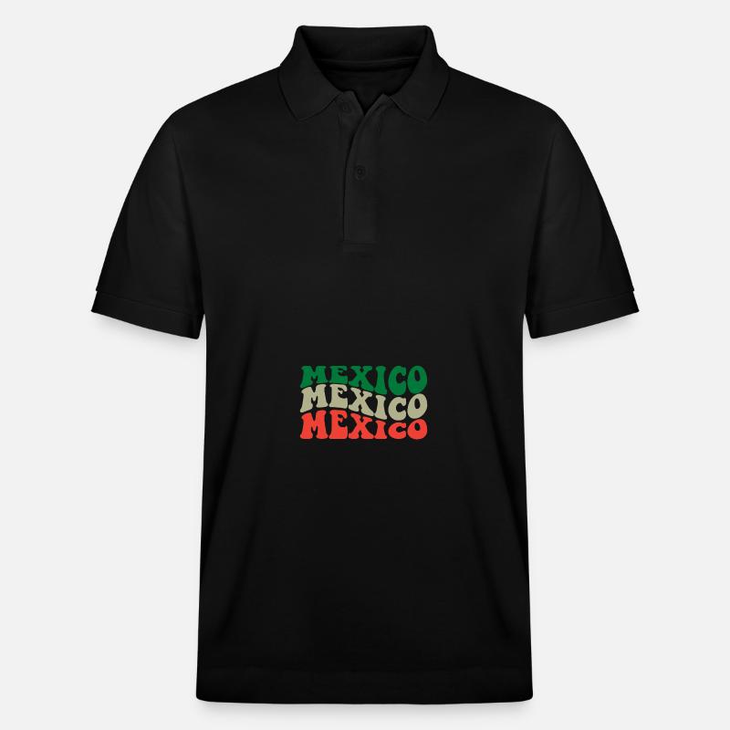 Mexico - Stanley/Stella Unisex Organic Polo Shirt PREPSTER - black