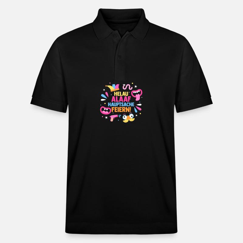 Costume de carnaval Carnaval - Polo PREPSTER bio Stanley/Stella Unisexe - noir