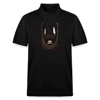 Eagle | Birds | Freedom | Animals - Stanley/Stella Unisex Organic Polo Shirt PREPSTER - black - Front - Roxy (174cm) & Andy (188cm)