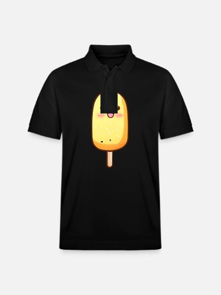 Kawaii Corndog - Stanley/Stella Unisex Organic Polo Shirt PREPSTER - black
