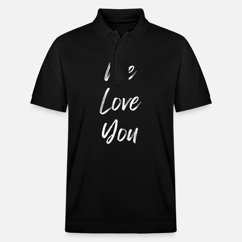Wir lieben Dich - Stanley/Stella Unisex Bio-Poloshirt PREPSTER - Schwarz