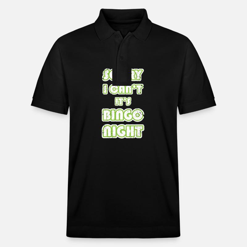 Bingo - Stanley/Stella Unisex Bio-Poloshirt PREPSTER - Schwarz