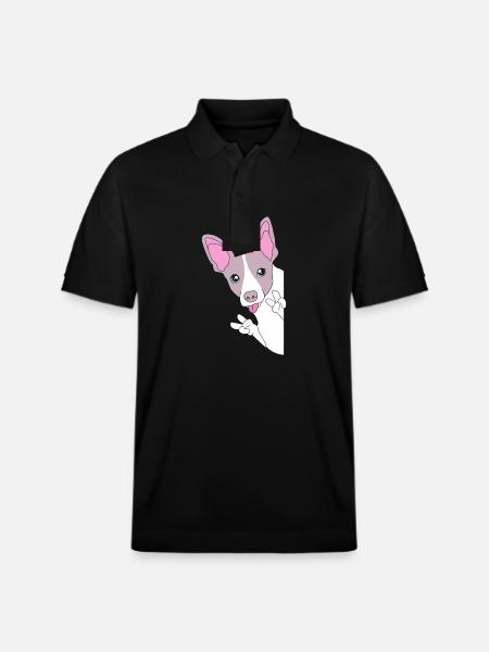 Rat Terrier - Stanley/Stella Unisex Organic Polo Shirt PREPSTER - black