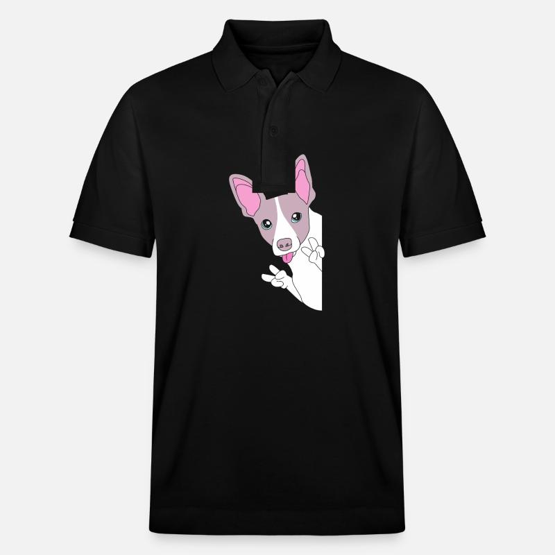 Rat Terrier - Stanley/Stella Unisex Bio-Poloshirt PREPSTER - Schwarz