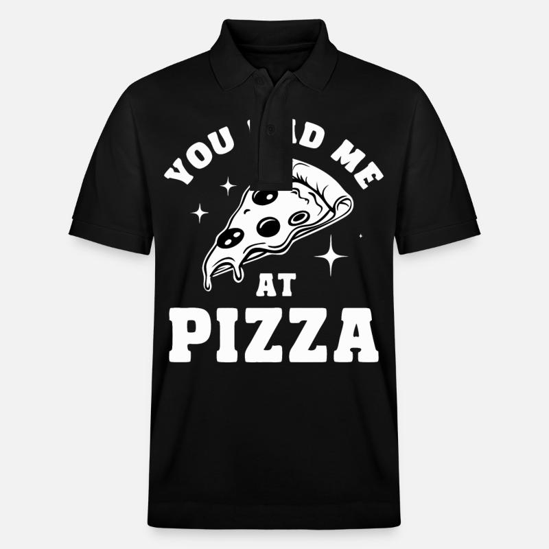 Pizza Italie Restauration rapide - Polo PREPSTER bio Stanley/Stella Unisexe - noir