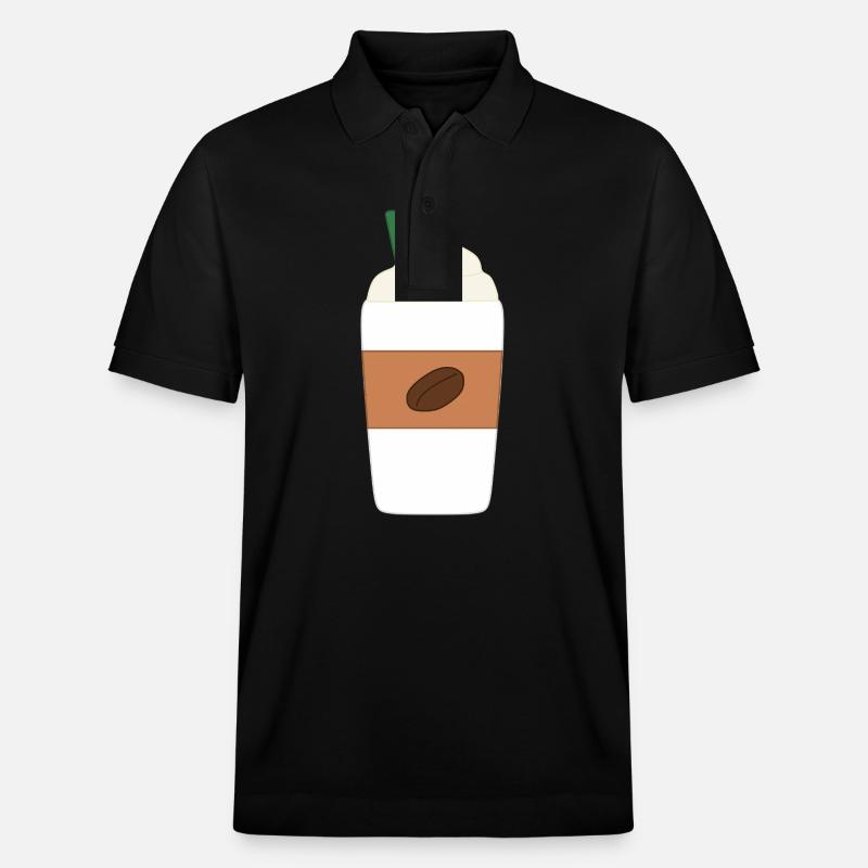 Kaffee Latte - Stanley/Stella Unisex Bio-Poloshirt PREPSTER - Schwarz