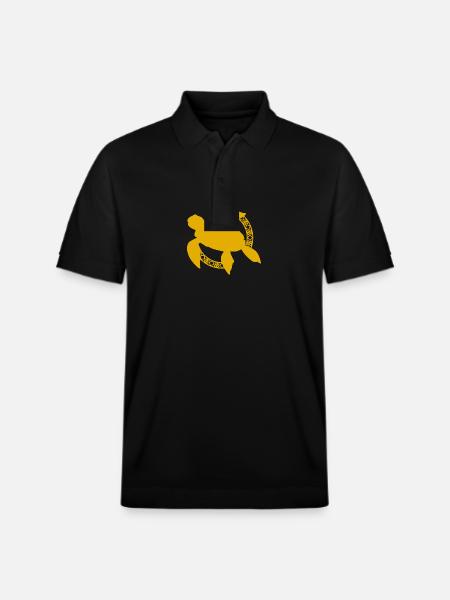 Turtle / Reptile - Reptile - Stanley/Stella Unisex Organic Polo Shirt PREPSTER - black