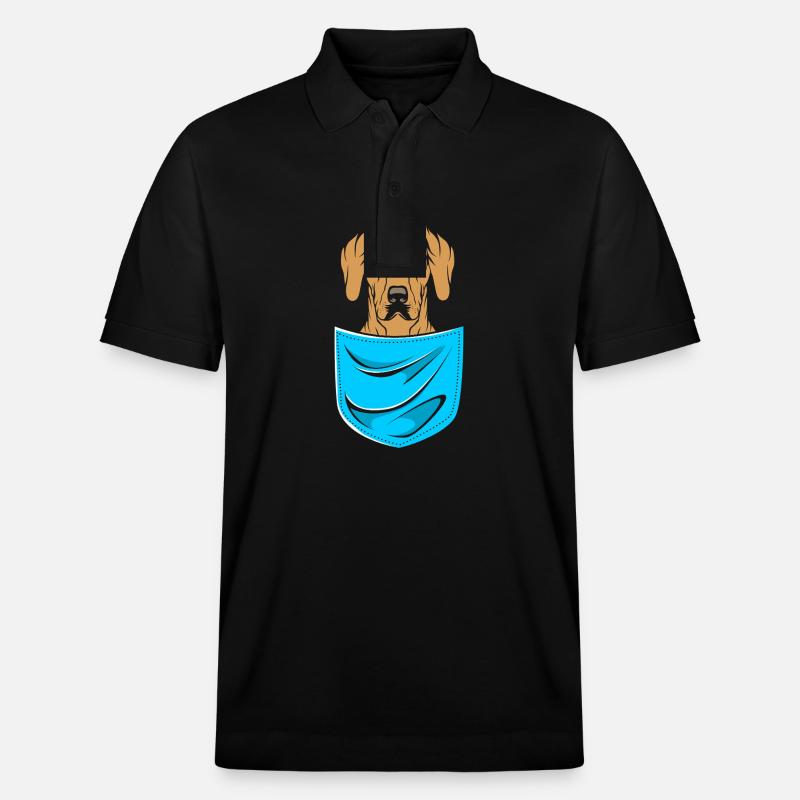 Rhodésian Ridgeback - Polo PREPSTER bio Stanley/Stella Unisexe - noir