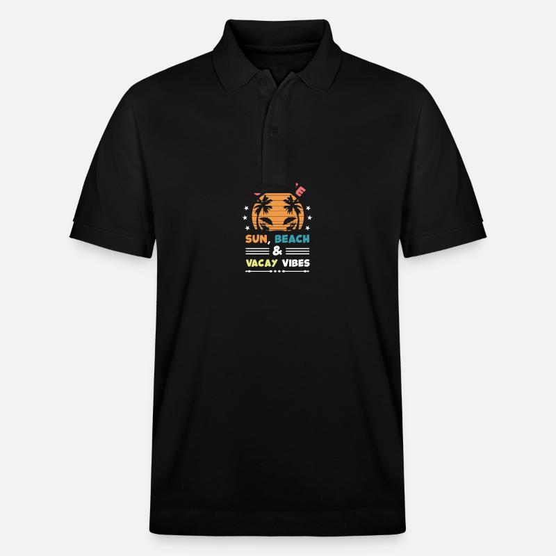Ostsee Sommer Vibes - Stanley/Stella Unisex Bio-Poloshirt PREPSTER - Schwarz