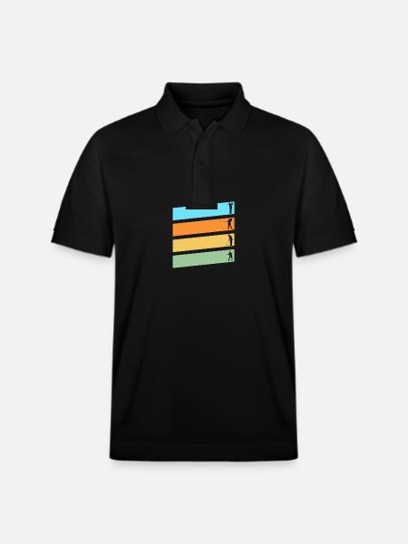 Golfers Golf - Stanley/Stella Unisex Organic Polo Shirt PREPSTER - black