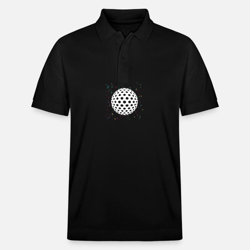 Golfspieler Golf - Stanley/Stella Unisex Bio-Poloshirt PREPSTER - Schwarz