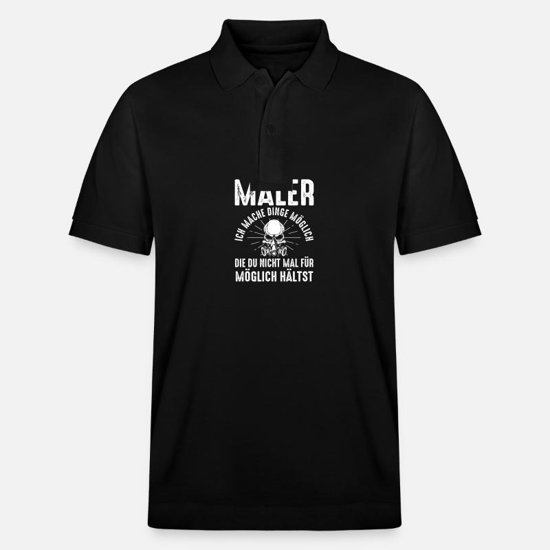 Master Painter Journeyman Painter - Stanley/Stella Unisex Organic Polo Shirt PREPSTER - black