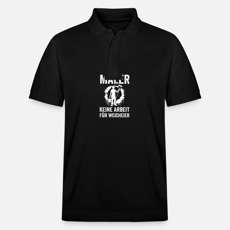 Master Painter Journeyman Painter - Stanley/Stella Unisex Organic Polo Shirt PREPSTER - black