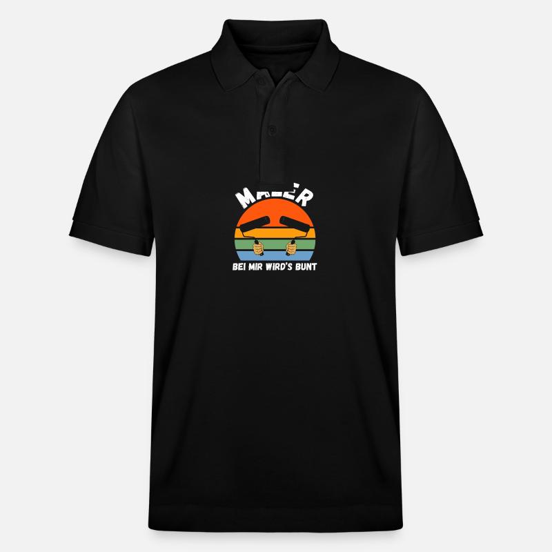 Master Painter Journeyman Painter - Stanley/Stella Unisex Organic Polo Shirt PREPSTER - black