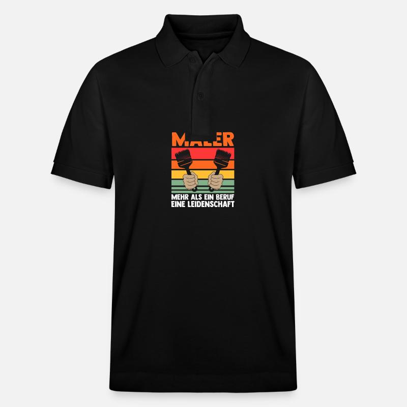 Master Painter Journeyman Painter - Stanley/Stella Unisex Organic Polo Shirt PREPSTER - black
