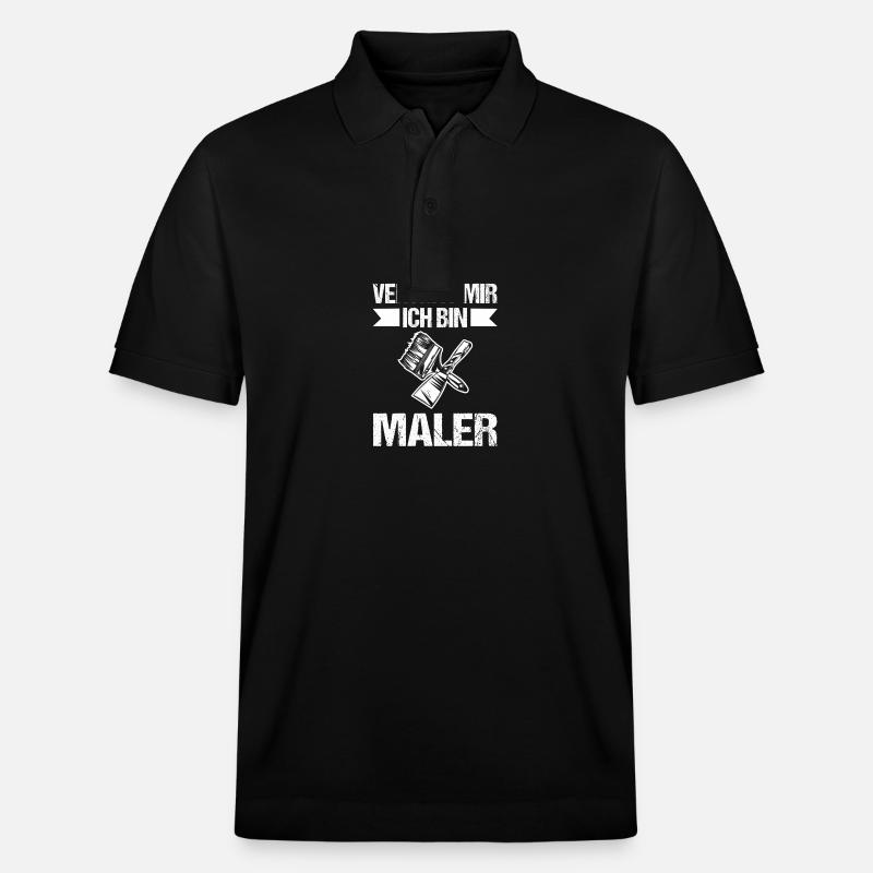 Master Painter Journeyman Painter - Stanley/Stella Unisex Organic Polo Shirt PREPSTER - black