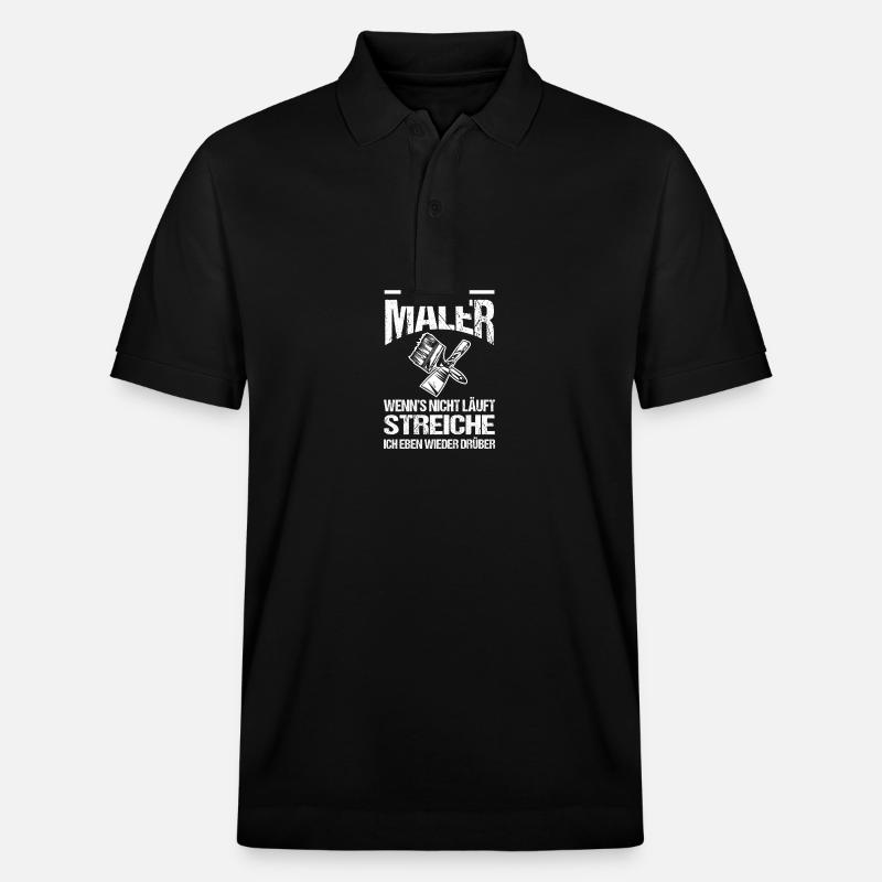 Master Painter Journeyman Painter - Stanley/Stella Unisex Organic Polo Shirt PREPSTER - black
