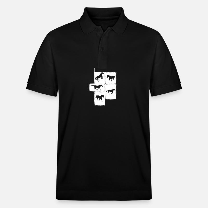 Monter à cheval - Polo PREPSTER bio Stanley/Stella Unisexe - noir