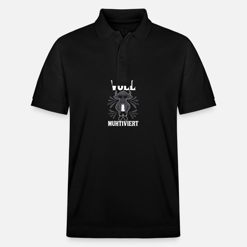 Vache entièrement mutilée - Polo PREPSTER bio Stanley/Stella Unisexe - noir