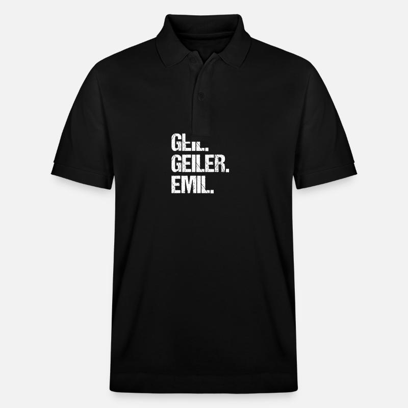 Emil - Stanley/Stella Unisex Bio-Poloshirt PREPSTER - Schwarz