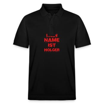 Holger - Polo PREPSTER bio Stanley/Stella Unisexe - noir - Devant - Roxy (174cm) & Andy (188cm)