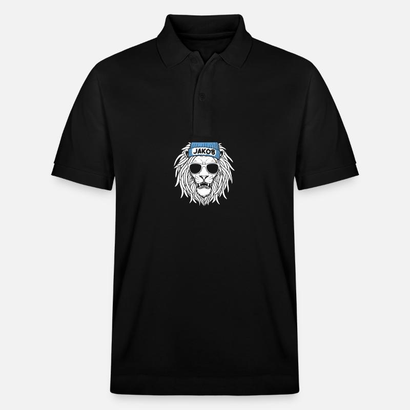 Löwe Jakob - Stanley/Stella Unisex Bio-Poloshirt PREPSTER - Schwarz