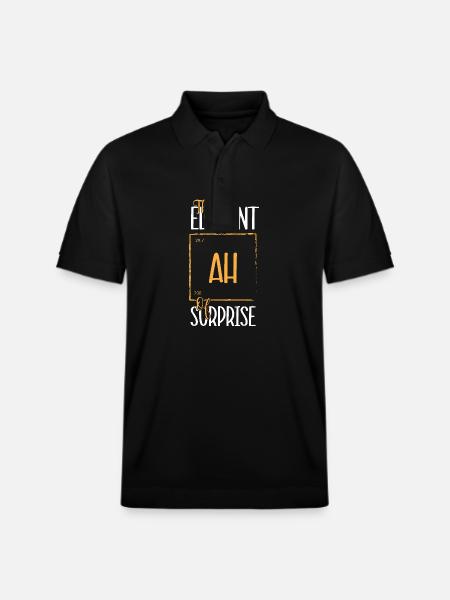 Periodic table - Stanley/Stella Unisex Organic Polo Shirt PREPSTER - black