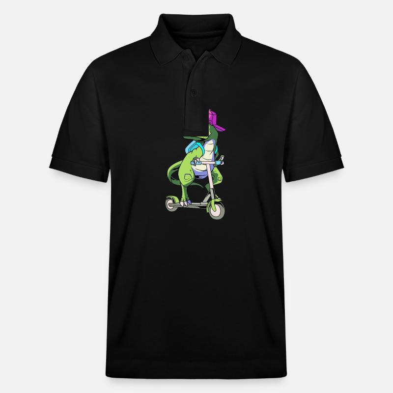 Scooter Roller - Stanley/Stella Unisex Bio-Poloshirt PREPSTER - Schwarz