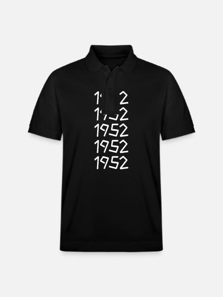 Retro 1952 - Stanley/Stella Unisex Organic Polo Shirt PREPSTER - black